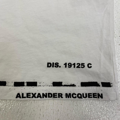 【中古】Alexander McQueen | アレキサンダーマックイーン グラフィティ ロゴ　国内正規品 半袖Ｔシャツ 622104 QSZ57 ホワイト サイズ：M【加古川店】