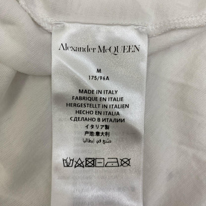 【中古】Alexander McQueen | アレキサンダーマックイーン グラフィティ ロゴ　国内正規品 半袖Ｔシャツ 622104 QSZ57 ホワイト サイズ：M【加古川店】