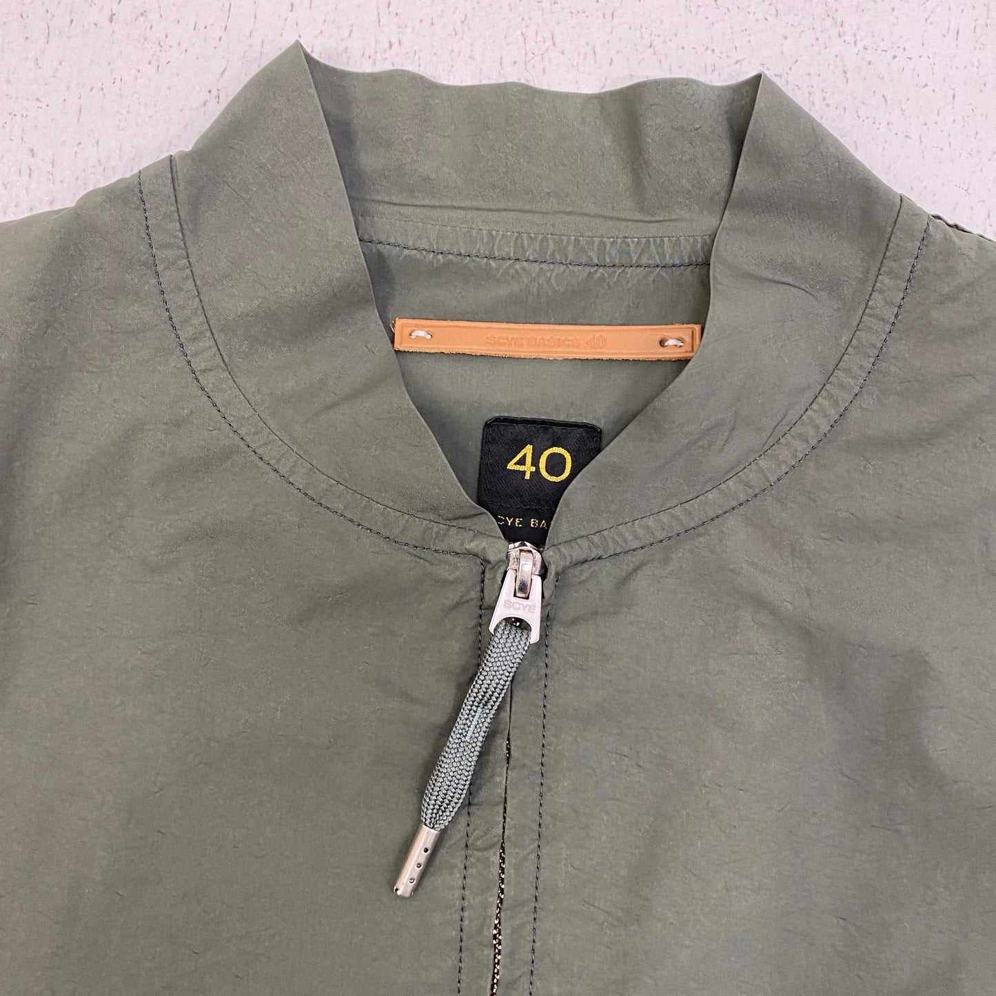 【中古】Scye | サイ PE/NY高密度 ジップアップジャケット ブルゾン 5117-61501 カーキ サイズ：40【加古川店】