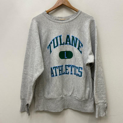 【中古】Champion | チャンピオン reverse weave:tulane athletics トリコﾀｸﾞ スウェット グレー サイズ：L【加古川店】
