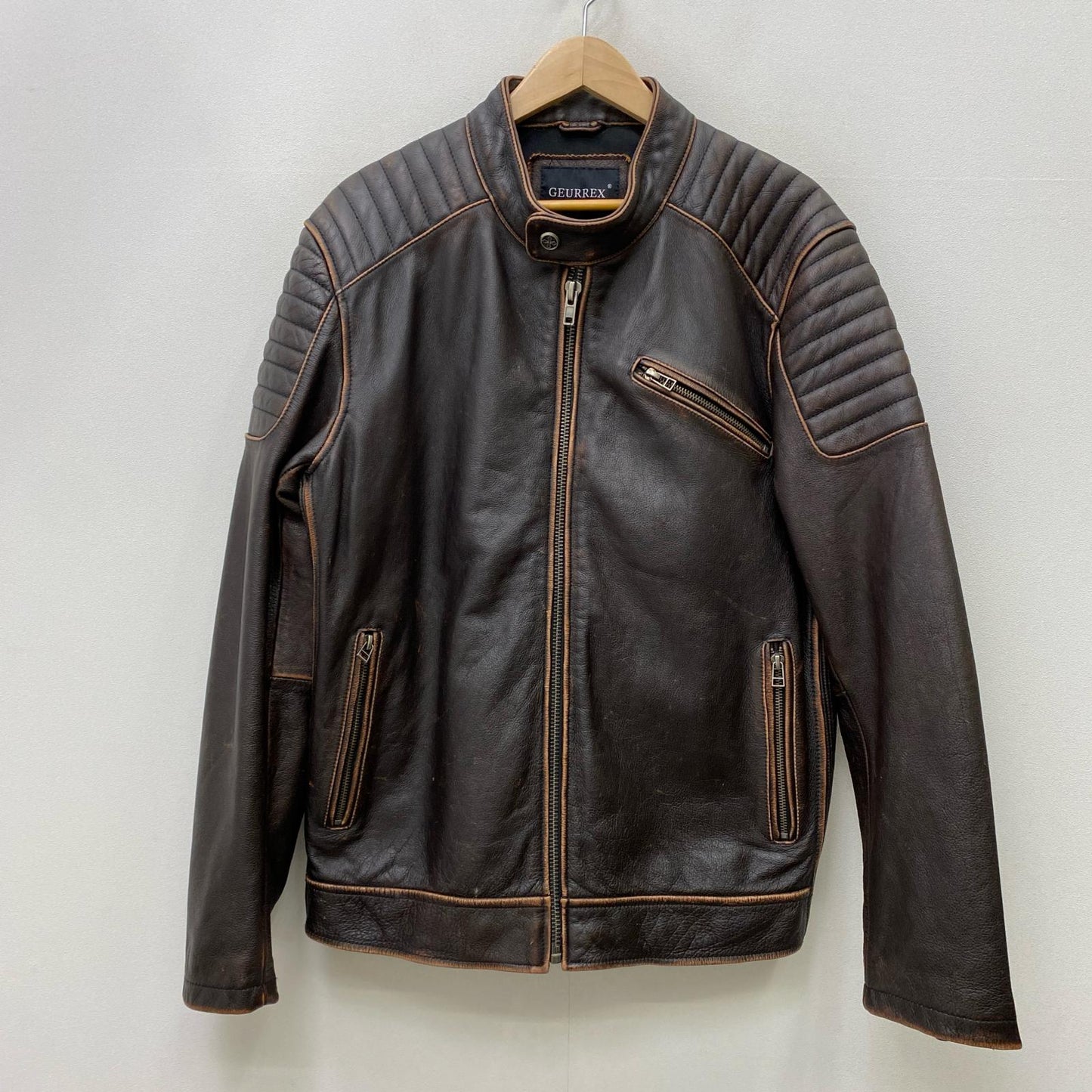 【中古】 GEURREX レザー ブラウン サイズ：XXXXL【加古川店】