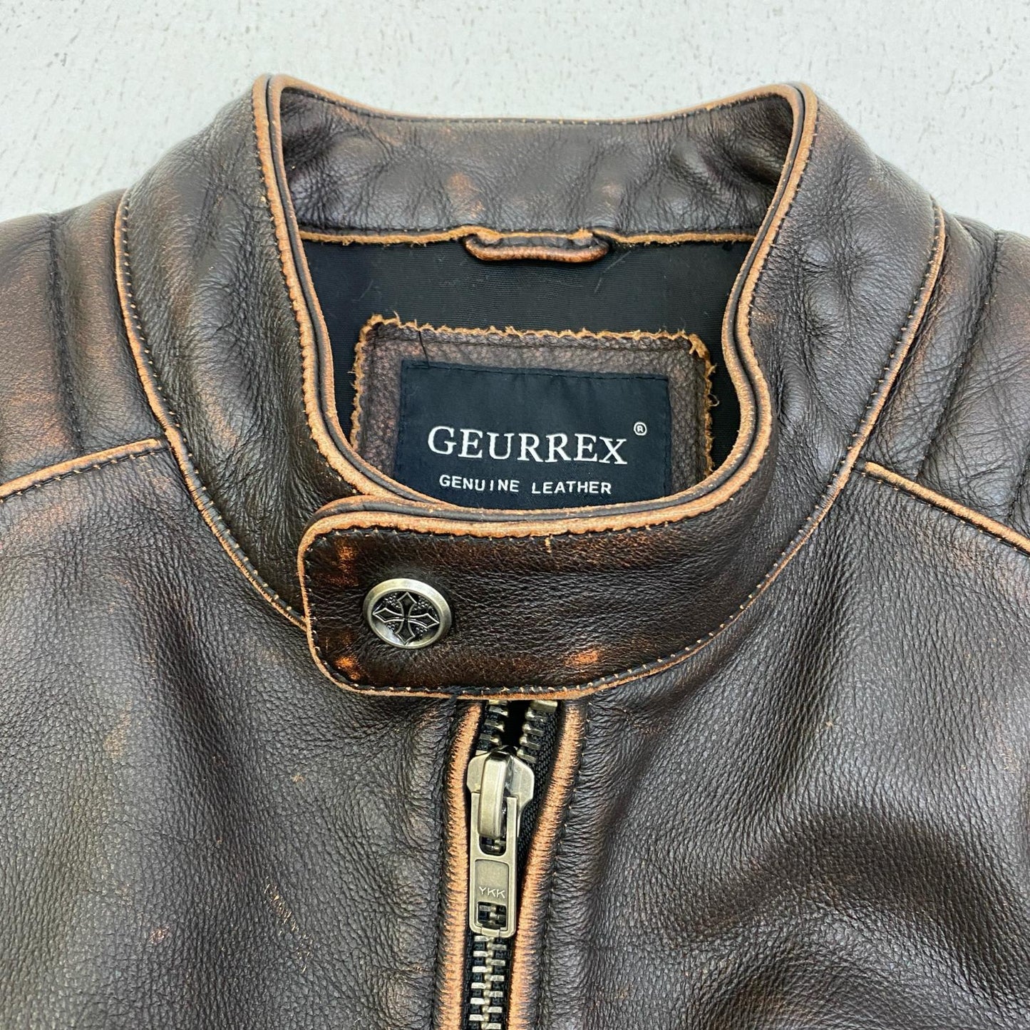 【中古】 GEURREX レザー ブラウン サイズ：XXXXL【加古川店】