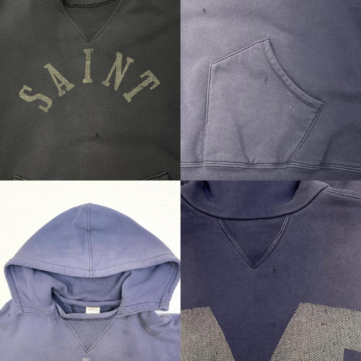 【中古】SAINT MICHAEL | セントマイケルセイントマイケル BerBerjin_HOODIE パーカー SM-A23-0000-C15 パープル サイズ：M【加古川店】