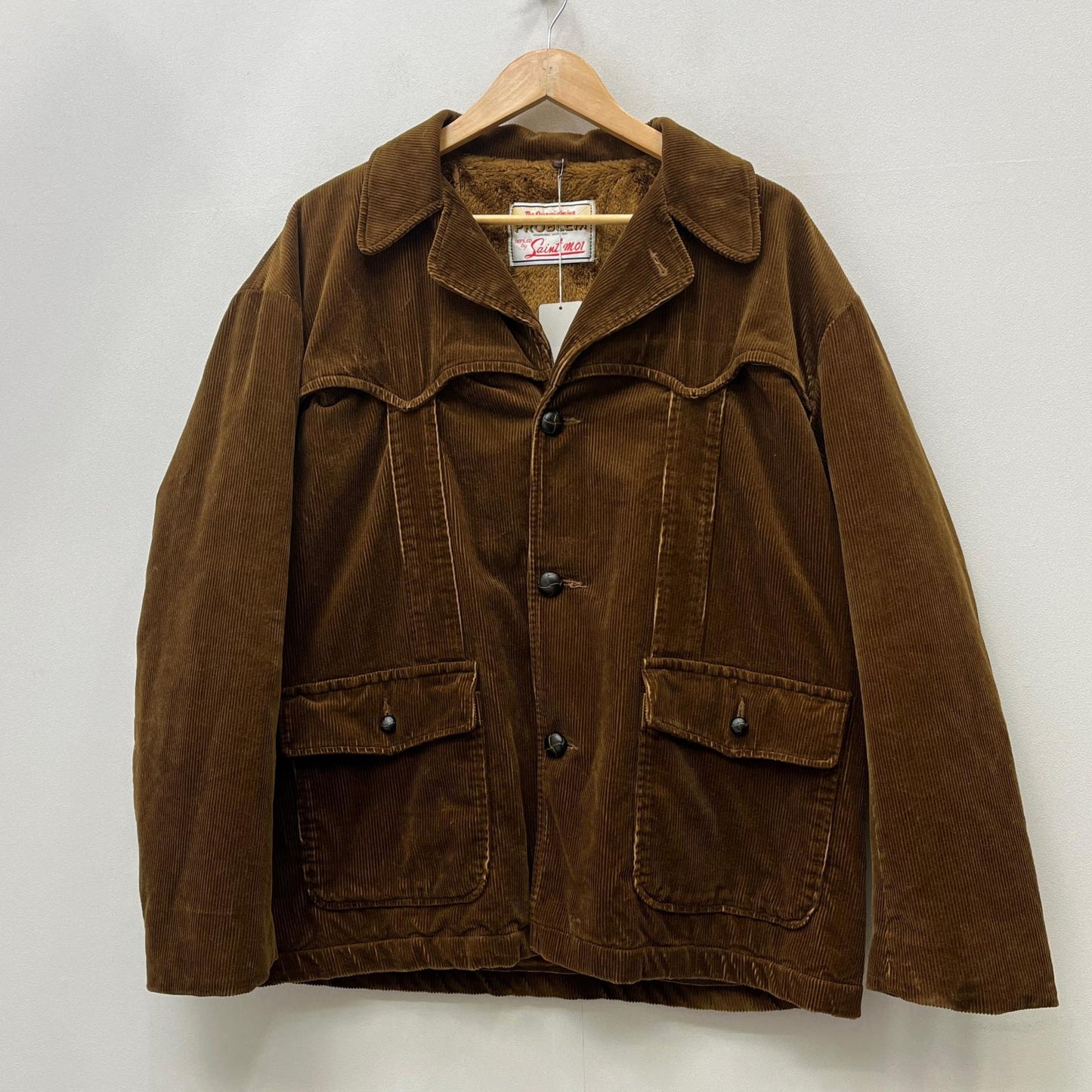 【中古】SAINT MICHAEL | セントマイケルセイントマイケル CORDUROY BOA JACKET その他アウター SM-HR1-0000-079 ブラウン サイズ：L【加古川店】