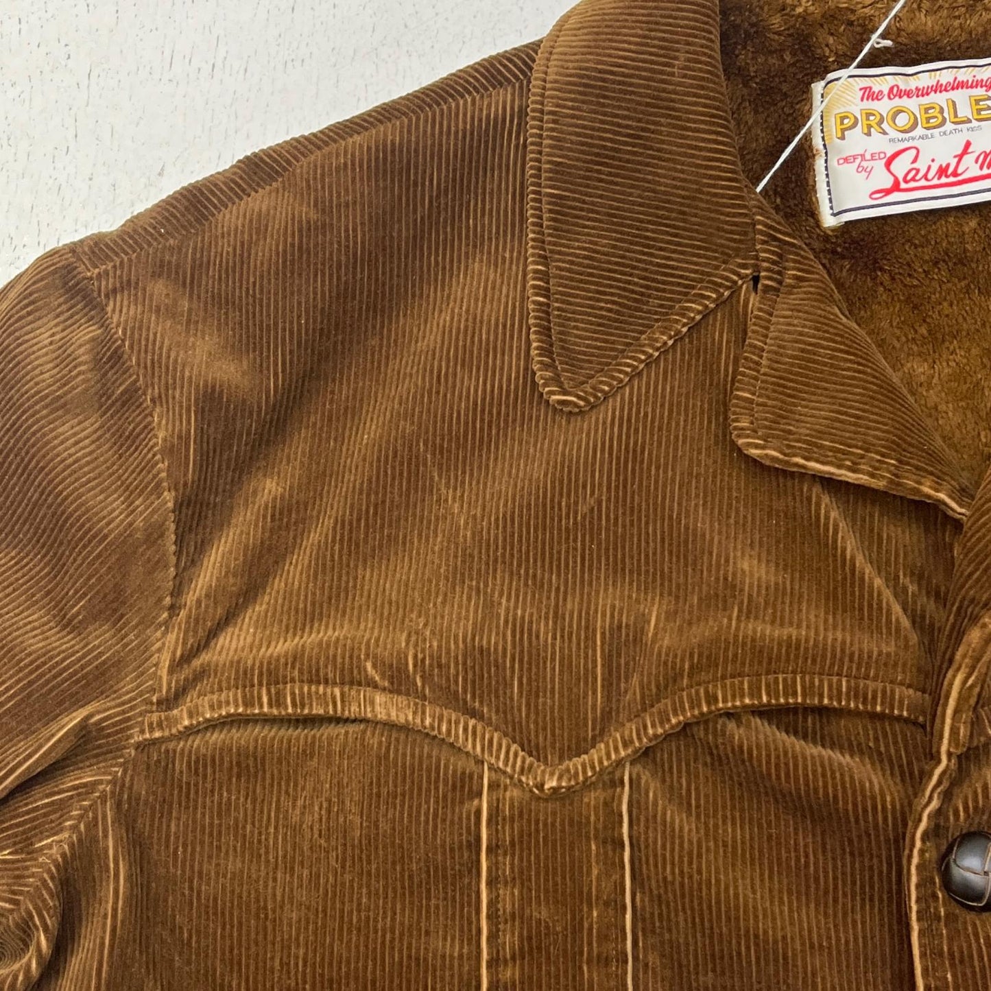【中古】SAINT MICHAEL | セントマイケルセイントマイケル CORDUROY BOA JACKET その他アウター SM-HR1-0000-079 ブラウン サイズ：L【加古川店】