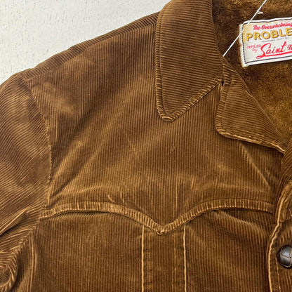 【中古】SAINT MICHAEL | セントマイケルセイントマイケル CORDUROY BOA JACKET その他アウター SM-HR1-0000-079 ブラウン サイズ：L【加古川店】