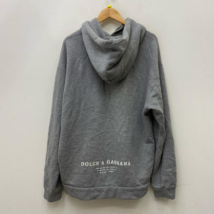 【中古】DOLCE & GABBANA | ドルチェアンドガッバーナ graphic logo hoodie パーカー G9VU7T FU77G グレー サイズ：52【加古川店】