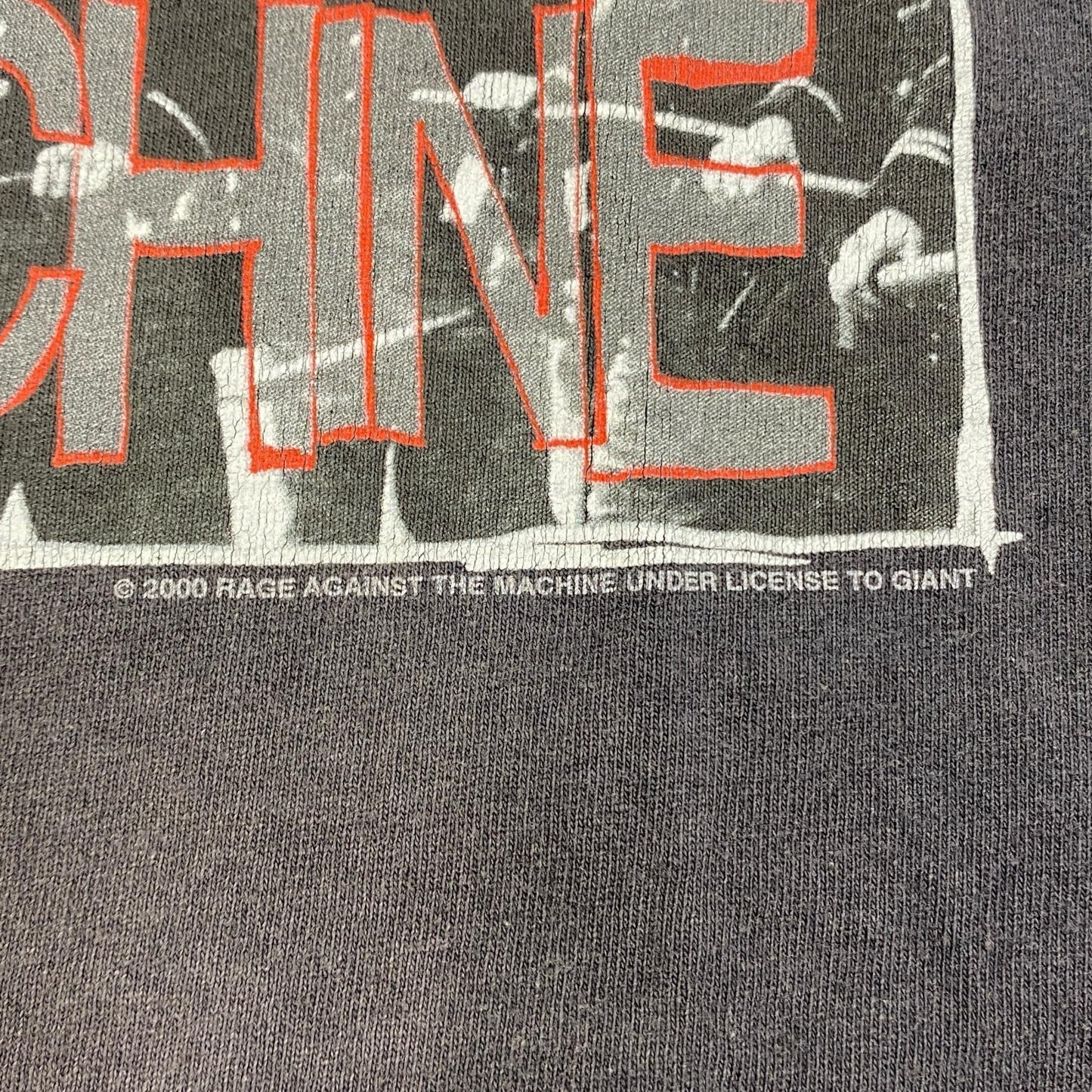 【中古】 rage against the machine:the battle of losangeles giant 半袖Ｔシャツ グレー【加古川店】