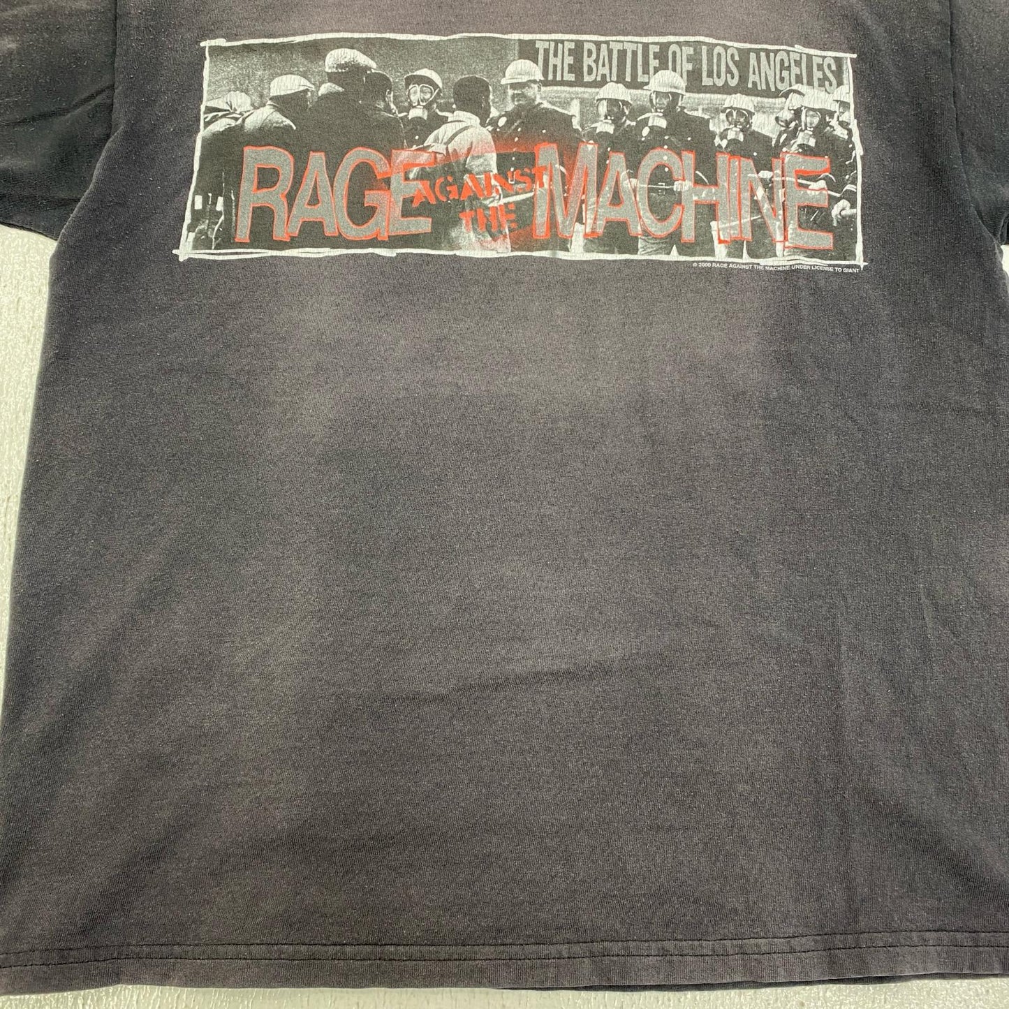 【中古】 rage against the machine:the battle of losangeles giant 半袖Ｔシャツ グレー【加古川店】