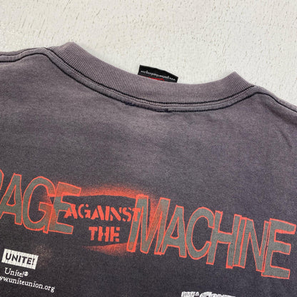 【中古】 rage against the machine:the battle of losangeles giant 半袖Ｔシャツ グレー【加古川店】