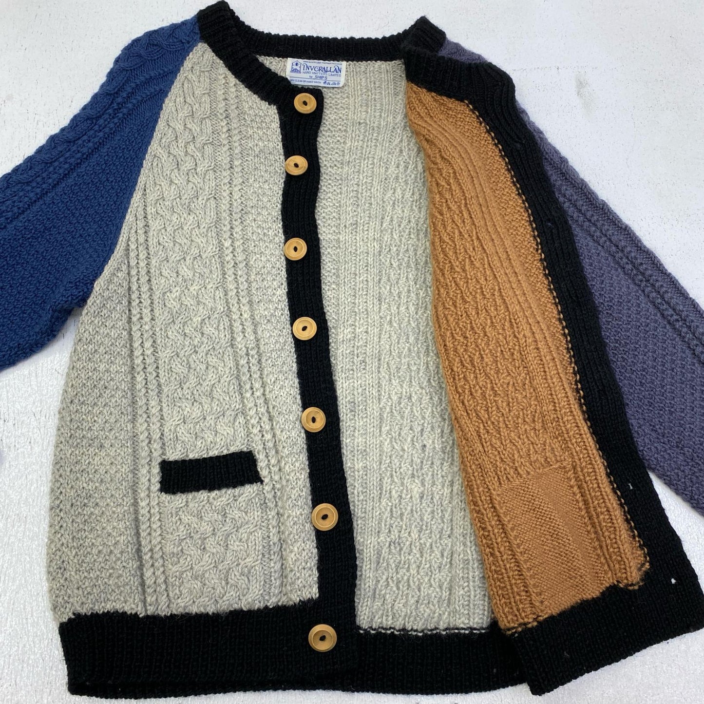 【中古】INVERALLAN | インバーアラン ｸﾚｲｼﾞｰﾊﾟﾀｰﾝ ｸﾙｰﾈｯｸ カーディガン マルチカラー【加古川店】