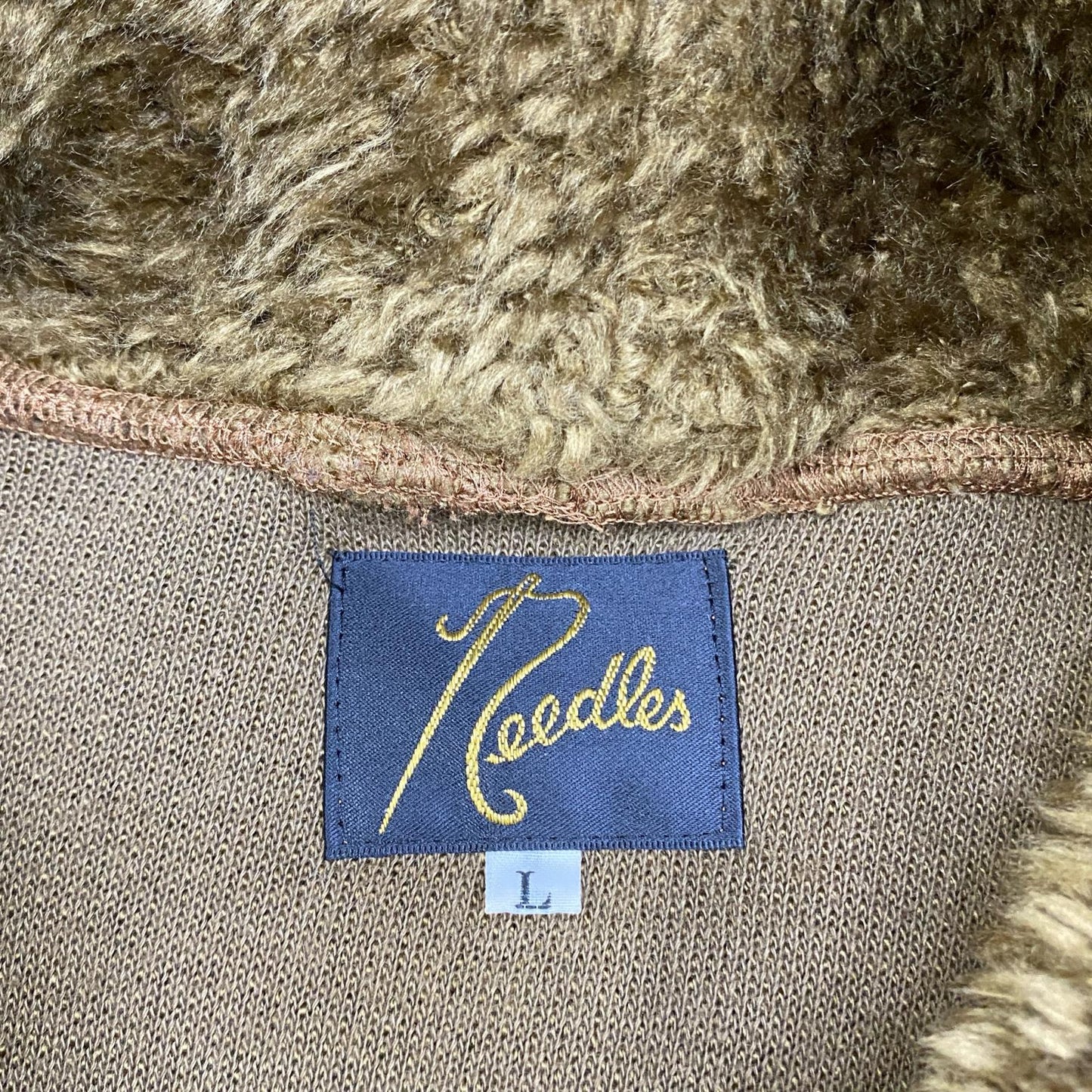 【中古】Needles | ニードルス Andre Hoody Synthetic Fur パーカー FK212 ブラウン サイズ：L【加古川店】