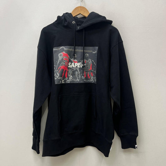 【中古】SAPEur | サプール BIG3 HOODIE パーカー ブラック サイズ：XL【加古川店】