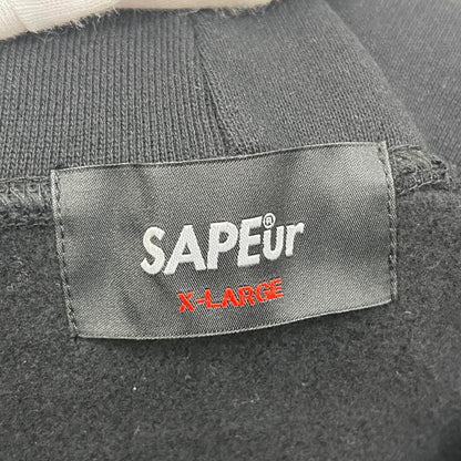 【中古】SAPEur | サプール BIG3 HOODIE パーカー ブラック サイズ：XL【加古川店】