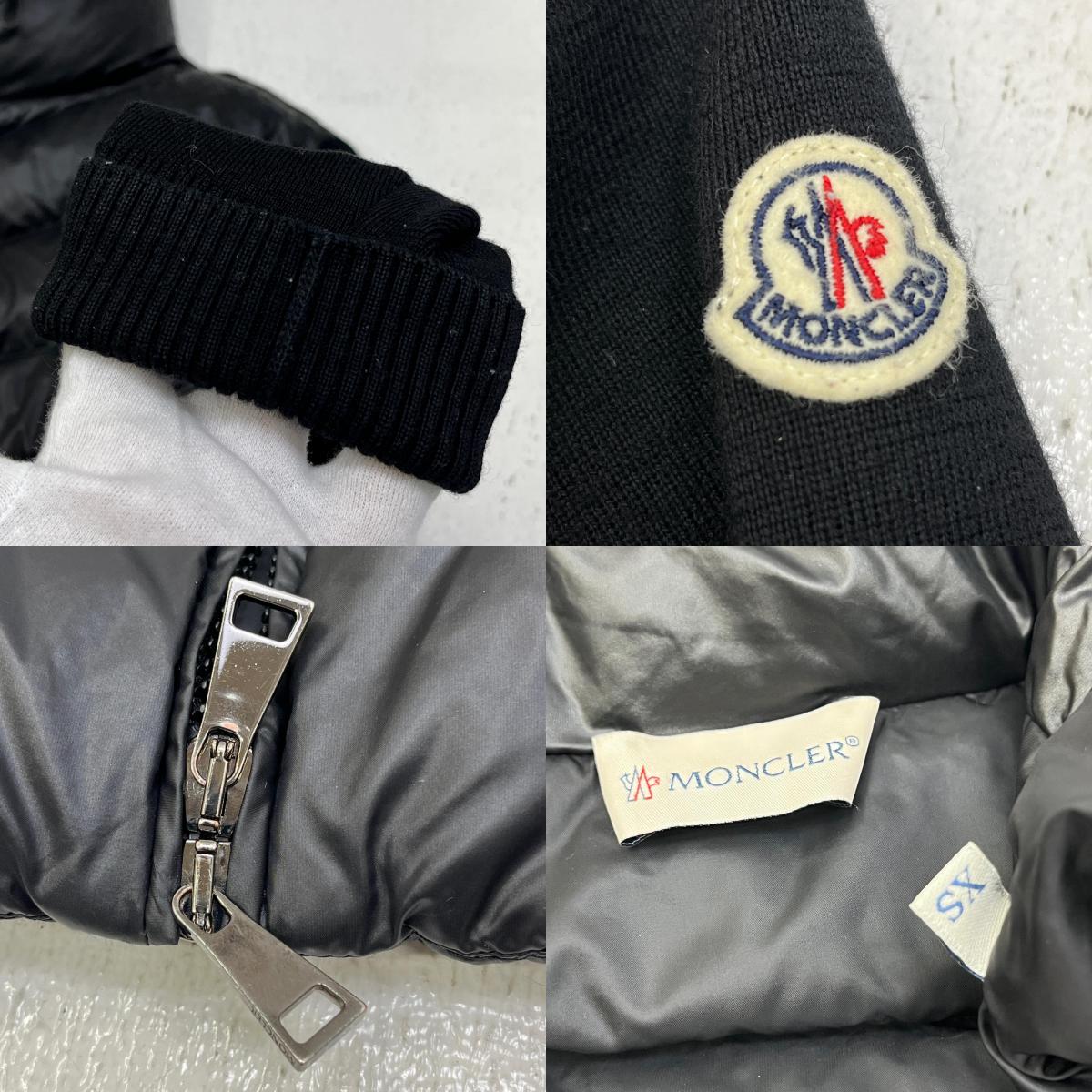 【中古】MONCLER | モンクレール CARDIGAN TRICOT 国内正規品 ダウンジャケット J20939B00024 ブラック サイズ：XS【加古川店】