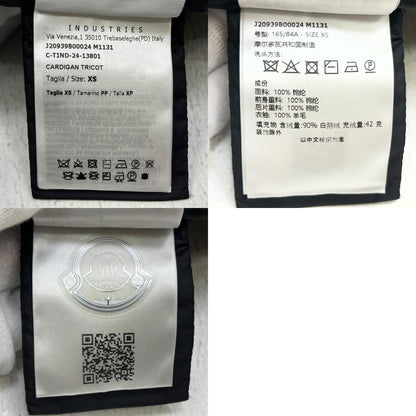 【中古】MONCLER | モンクレール CARDIGAN TRICOT 国内正規品 ダウンジャケット J20939B00024 ブラック サイズ：XS【加古川店】