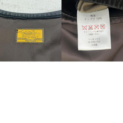 【中古】BROWN by 2-tacs | ブラウンバイツータックス 'Horsehide Riders Jacket' レザー B8-J004 ブラック サイズ：M【加古川店】