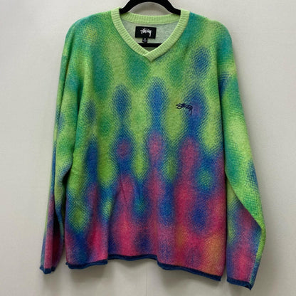【中古】STUSSY | ステューシー Gradient Dot Brushed Sweater ニット 117210 マルチカラー サイズ：M【加古川店】