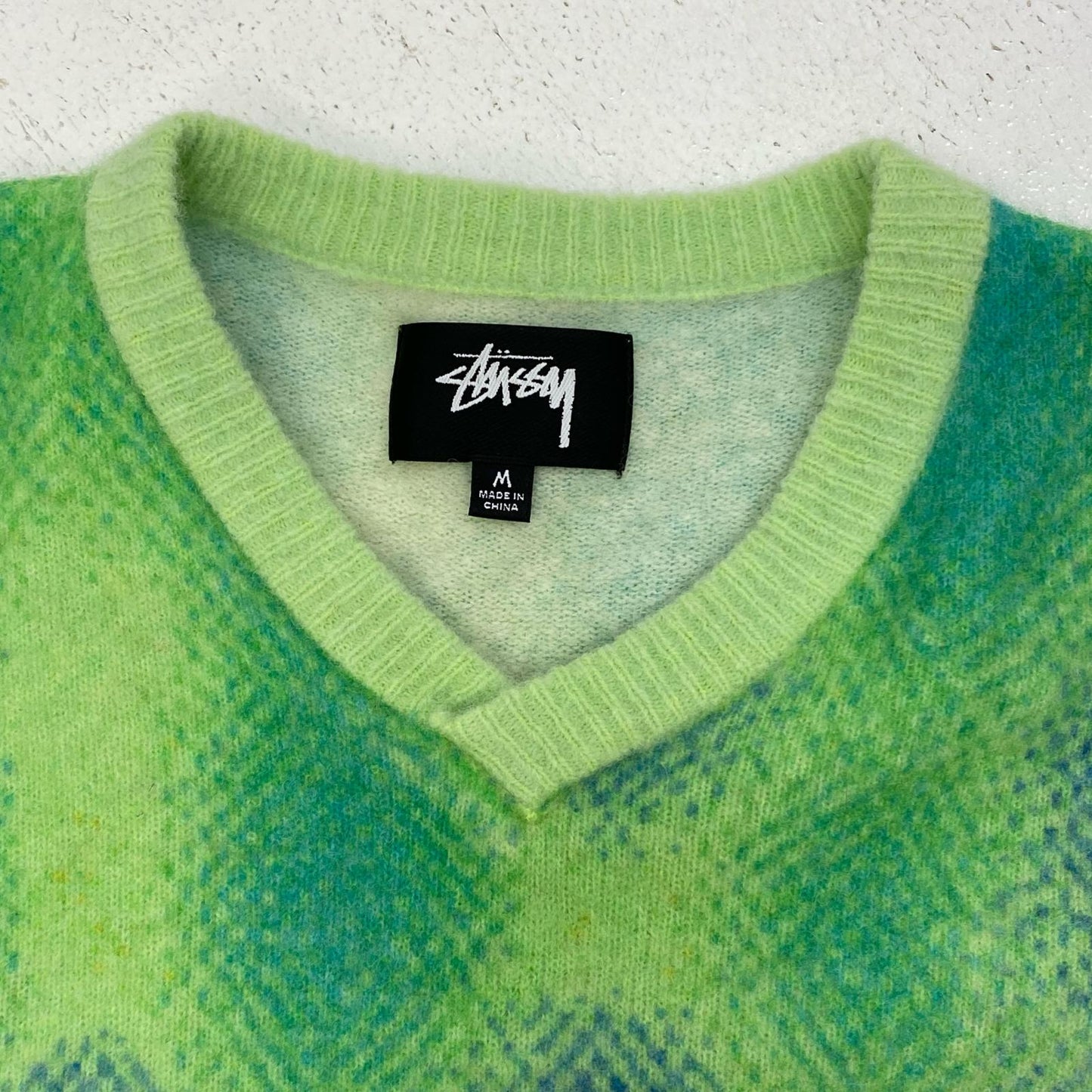 【中古】STUSSY | ステューシー Gradient Dot Brushed Sweater ニット 117210 マルチカラー サイズ：M【加古川店】