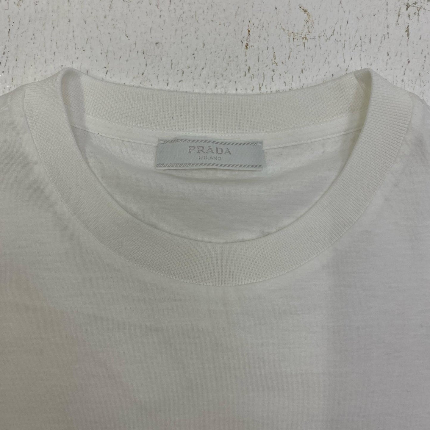 【中古】PRADA | プラダ 国内正規品 半袖Ｔシャツ DNA829 ホワイト サイズ：S【加古川店】
