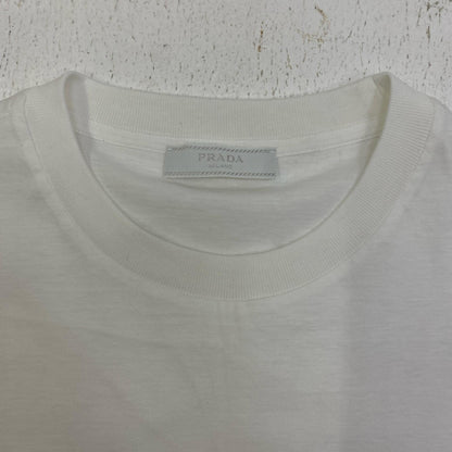 【中古】PRADA | プラダ 国内正規品 半袖Ｔシャツ DNA829 ホワイト サイズ：S【加古川店】