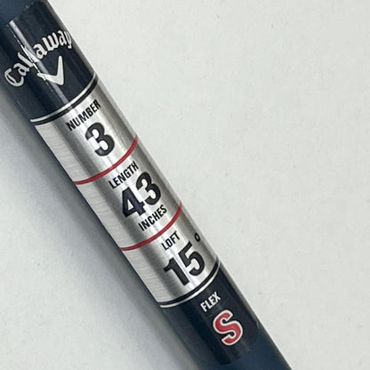 【中古】【ゴルフ用品】 Callaway | キャロウェイ シャフト長(in):約約43inch PARADYM(2023) 3W 15 シャフト:VENTUS TR 5-S フレックス:S ヘッドカバー付属【加古川店】