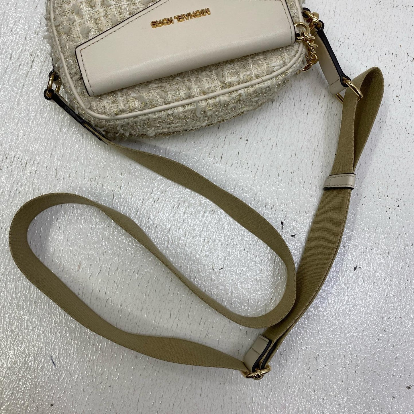 【中古】Michael Kors | マイケルコース MAISIE 2 IN 1 ｶﾒﾗｸﾛｽﾎﾞﾃﾞｨﾎﾜｲﾄ ショルダーバッグ 35F4G5MC1C【加古川店】