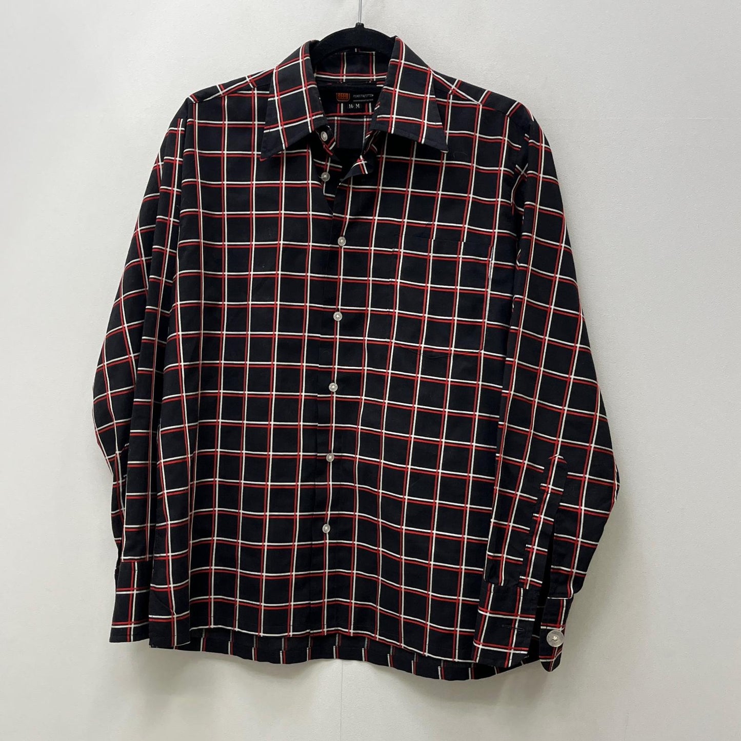【中古】VINTAGE衣料 | ヴィンテージイリョウ john weitz:cotton check shirt 長袖シャツ サイズ：M【加古川店】