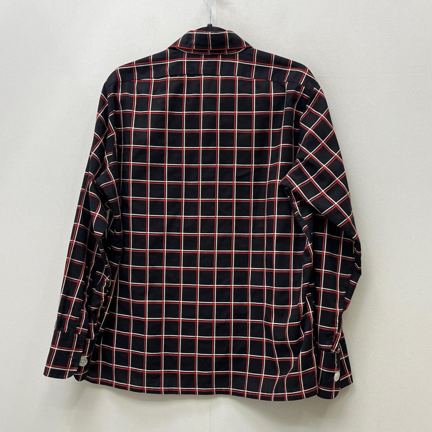 【中古】VINTAGE衣料 | ヴィンテージイリョウ john weitz:cotton check shirt 長袖シャツ サイズ：M【加古川店】