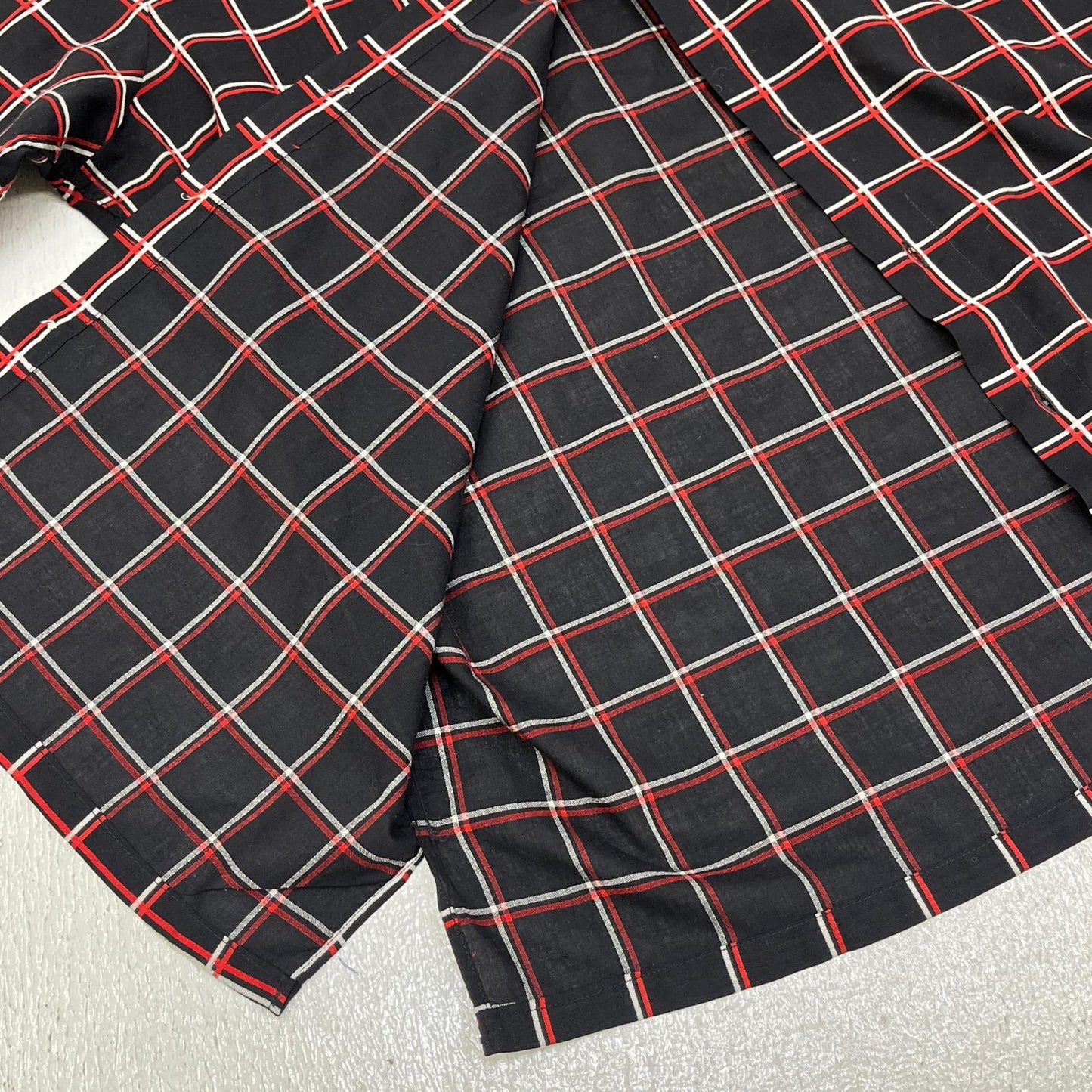 【中古】VINTAGE衣料 | ヴィンテージイリョウ john weitz:cotton check shirt 長袖シャツ サイズ：M【加古川店】