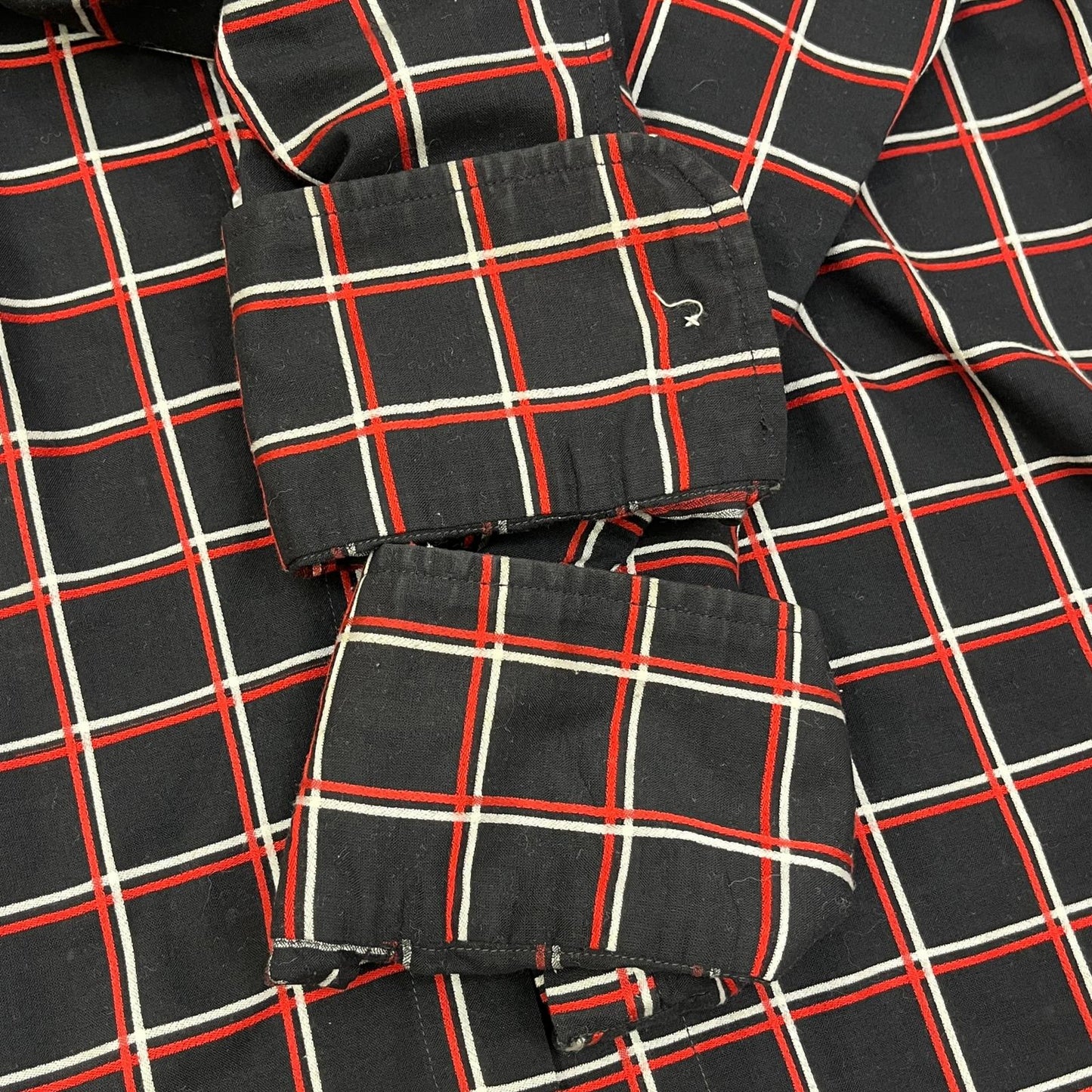 【中古】VINTAGE衣料 | ヴィンテージイリョウ john weitz:cotton check shirt 長袖シャツ サイズ：M【加古川店】
