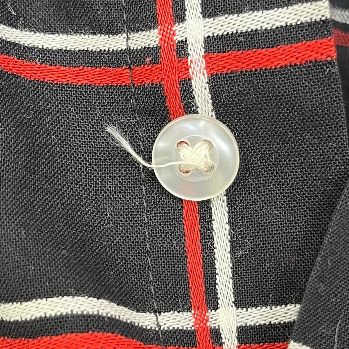【中古】VINTAGE衣料 | ヴィンテージイリョウ john weitz:cotton check shirt 長袖シャツ サイズ：M【加古川店】