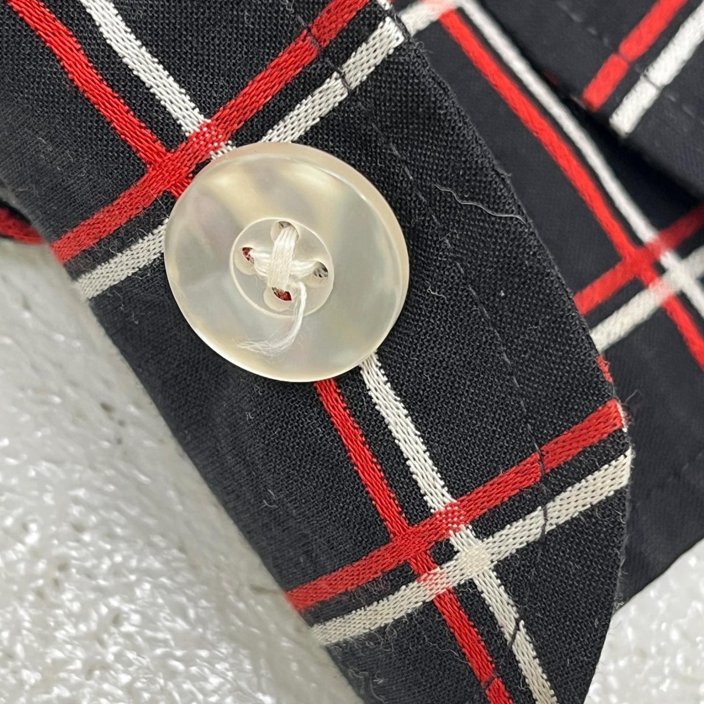 【中古】VINTAGE衣料 | ヴィンテージイリョウ john weitz:cotton check shirt 長袖シャツ サイズ：M【加古川店】