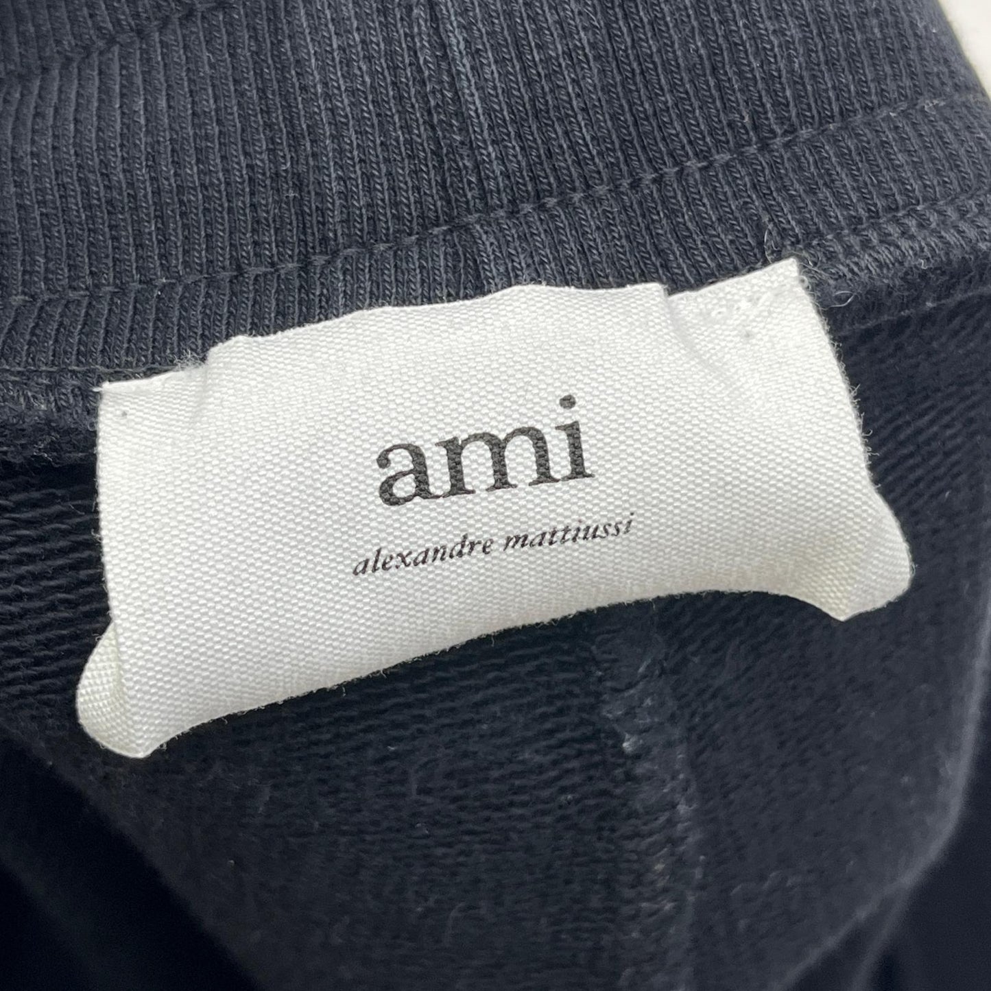 【中古】AMI | アミ ｵｰｶﾞﾆｯｸｺｯﾄﾝ ﾄﾗｯｸﾊﾟﾝﾂ パンツ UTR204-747 ブラック サイズ：S【加古川店】