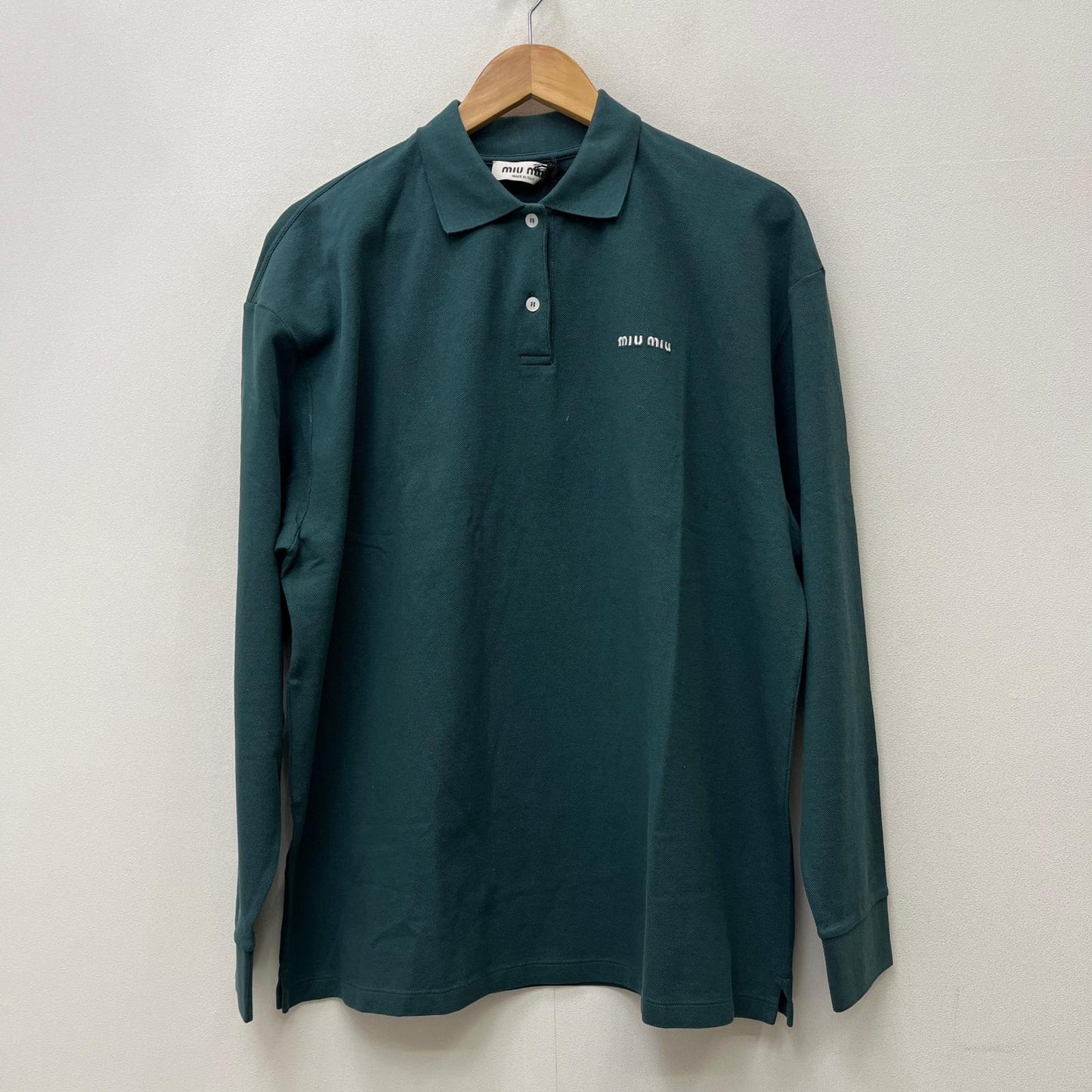 【中古】Miu Miu | ミュウ ミュウ Cotton Piqu Polo Shirt ポロシャツ MJL019 サイズ：S【加古川店】