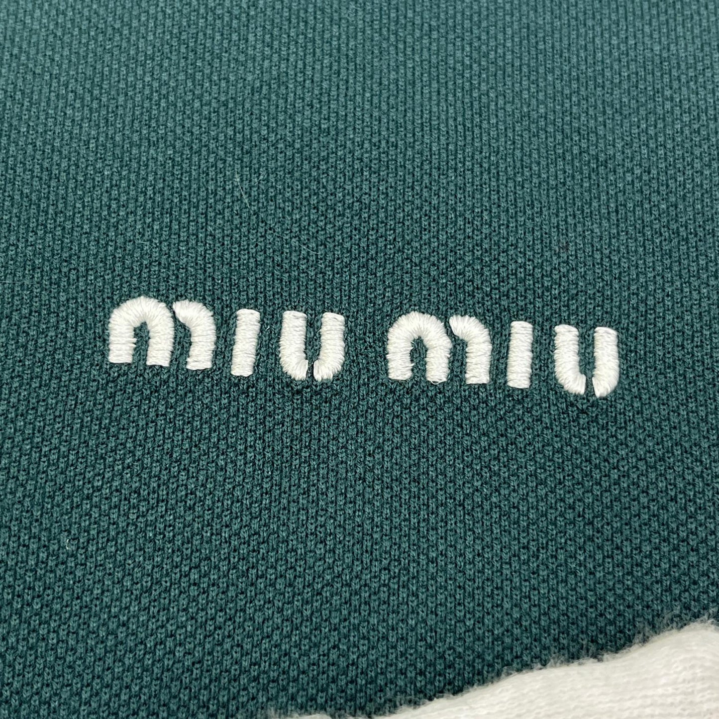 【中古】Miu Miu | ミュウ ミュウ Cotton Piqu Polo Shirt ポロシャツ MJL019 サイズ：S【加古川店】