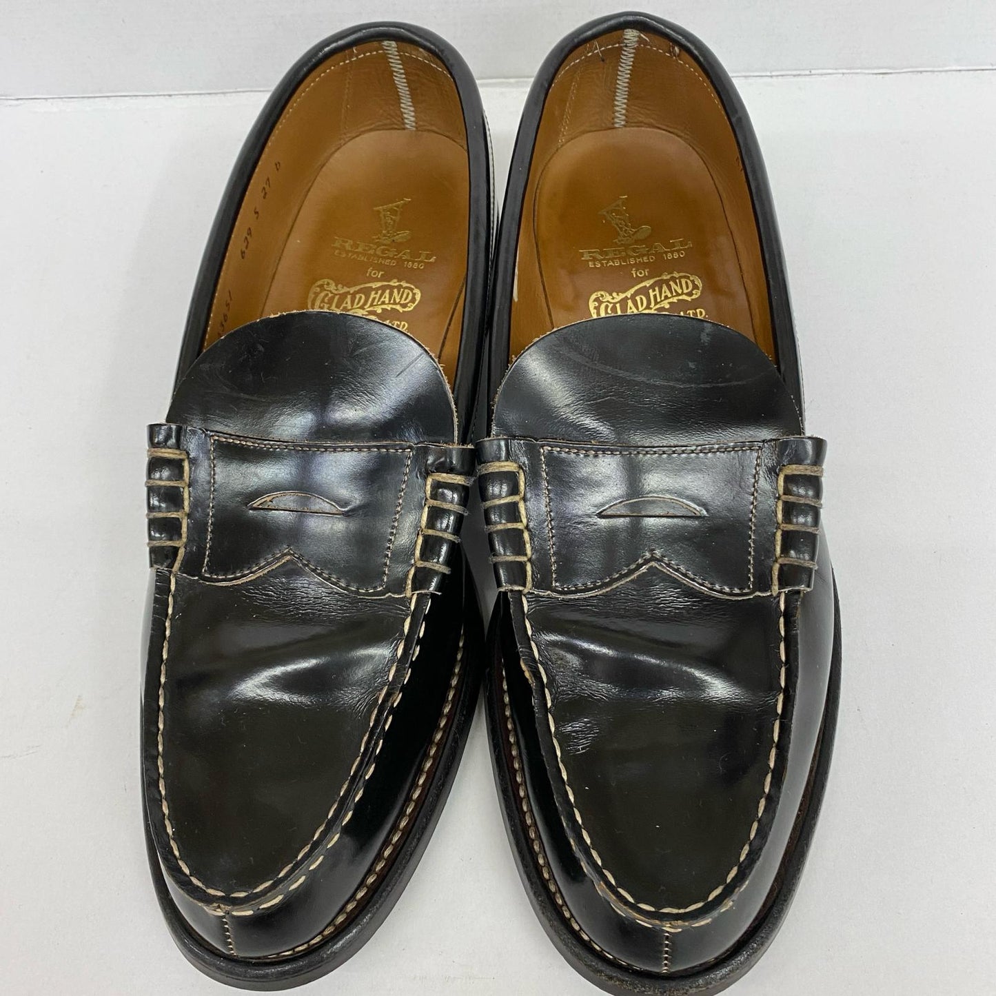 【中古】GLAD HAND | グラッドハンド xREGAL coin loafer ローファー 629 ブラック【加古川店】