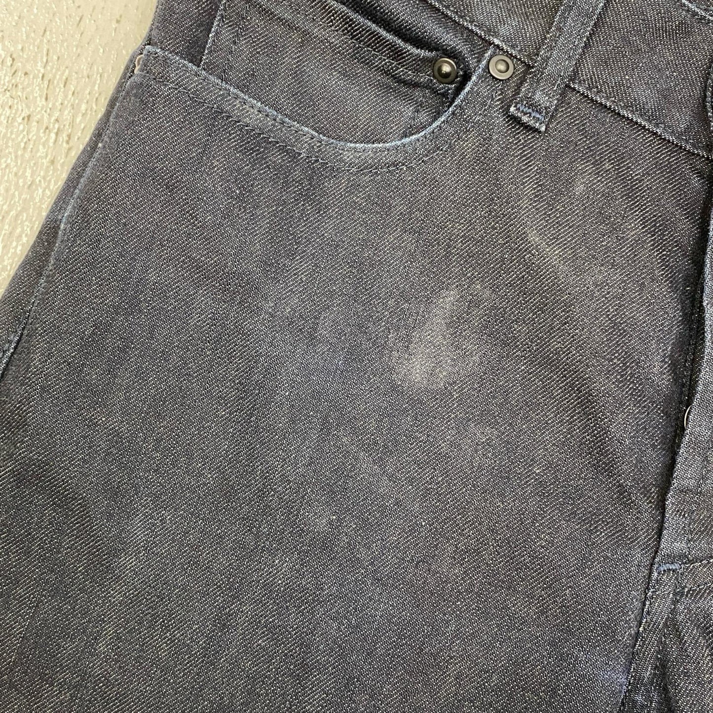 【中古】BOTTEGA VENETA | ボッテガヴェネタ バタフライ刺繍 デニムパンツ 323172 インディゴ サイズ：44【加古川店】