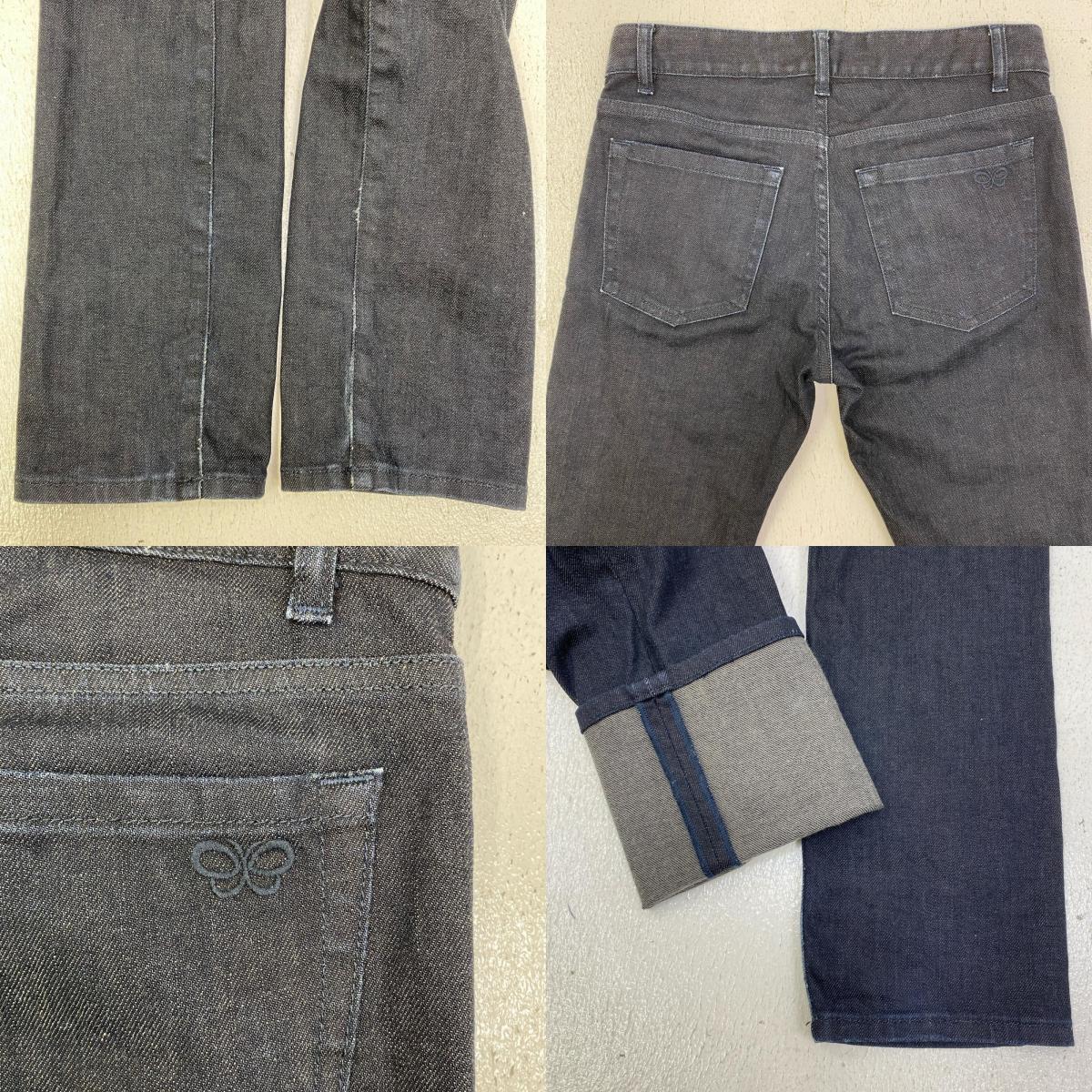 【中古】BOTTEGA VENETA | ボッテガヴェネタ バタフライ刺繍 デニムパンツ 323172 インディゴ サイズ：44【加古川店】