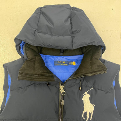 【中古】POLO RALPH LAUREN | ポロ・ラルフローレン QRタグ ダウンベスト JMJL0889 ネイビー サイズ：L【加古川店】