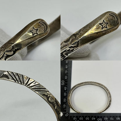 【中古】NAVAJO（ナバホ族） | ナバホゾク WS刻印 Wylie Secatero作 バングル シルバー【加古川店】