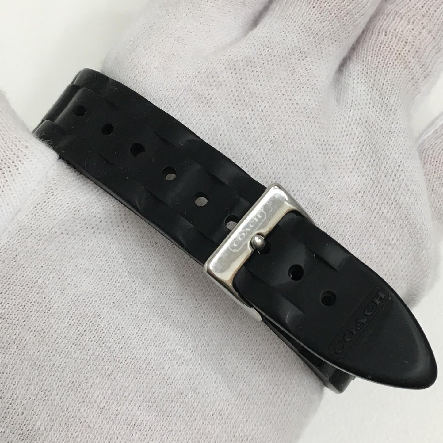 【中古】COACH | コーチ 腕時計 09.7.29.0502 ブラック【加古川店】