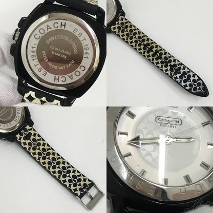【中古】COACH | コーチ 腕時計 09.7.29.0502 ブラック【加古川店】
