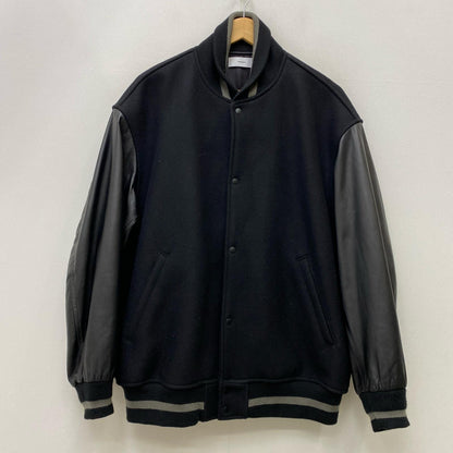 【中古】Graphpaper | グラフペーパー SCALE OFF MELTON STADIUM JACKET スタジャン GM223-30195B ブラック サイズ：2【加古川店】