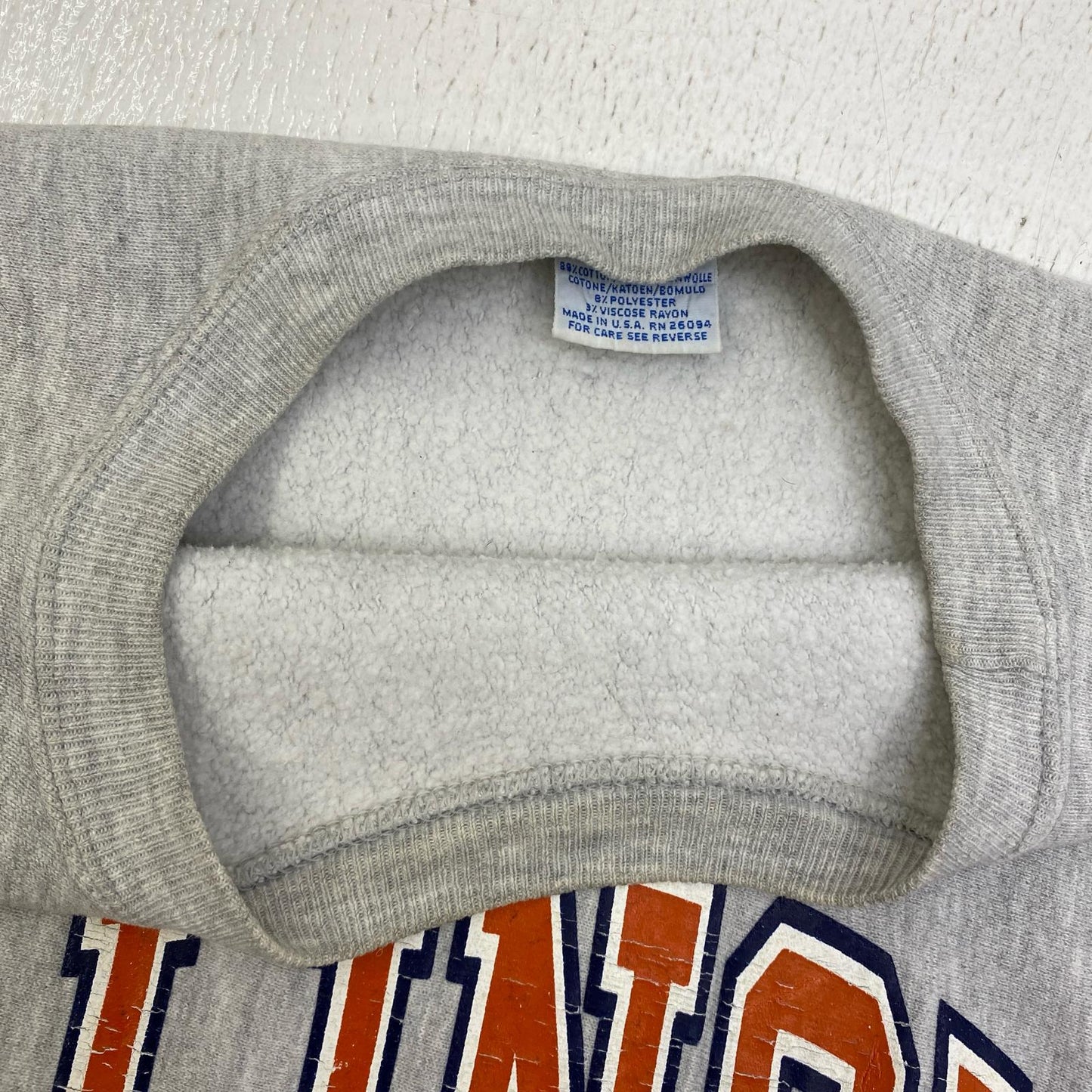 【中古】Champion | チャンピオン ILLINOIS USA製 スウェット ホワイト サイズ：XXL【加古川店】