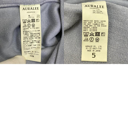 【中古】AURALEE | オーラリー SUPER MILLED SWEAT 日本製 スウェット A20AP025M ブルー サイズ：5【加古川店】