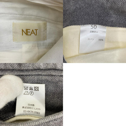 【中古】NEAT | ニート ツータックデニムスラックス その他ボトムス グレー サイズ：50【加古川店】