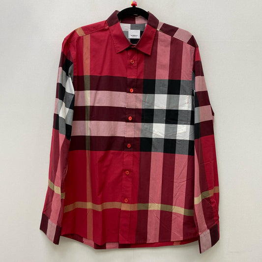【中古】BURBERRY London England | バーバリーロンドンイングランド Parade Red Check 長袖シャツ 8019879 サイズ：L【加古川店】
