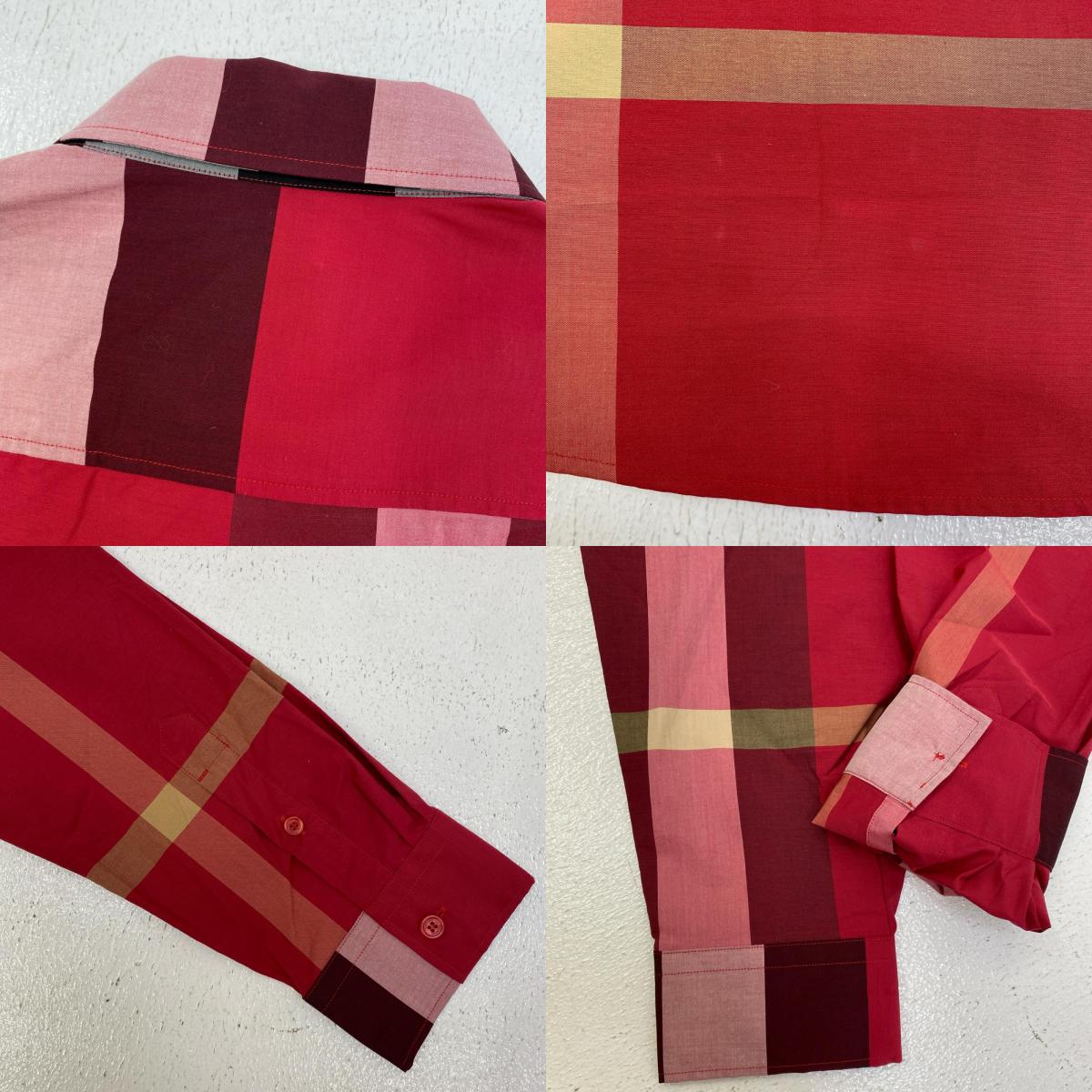 【中古】BURBERRY London England | バーバリーロンドンイングランド Parade Red Check 長袖シャツ 8019879 サイズ：L【加古川店】