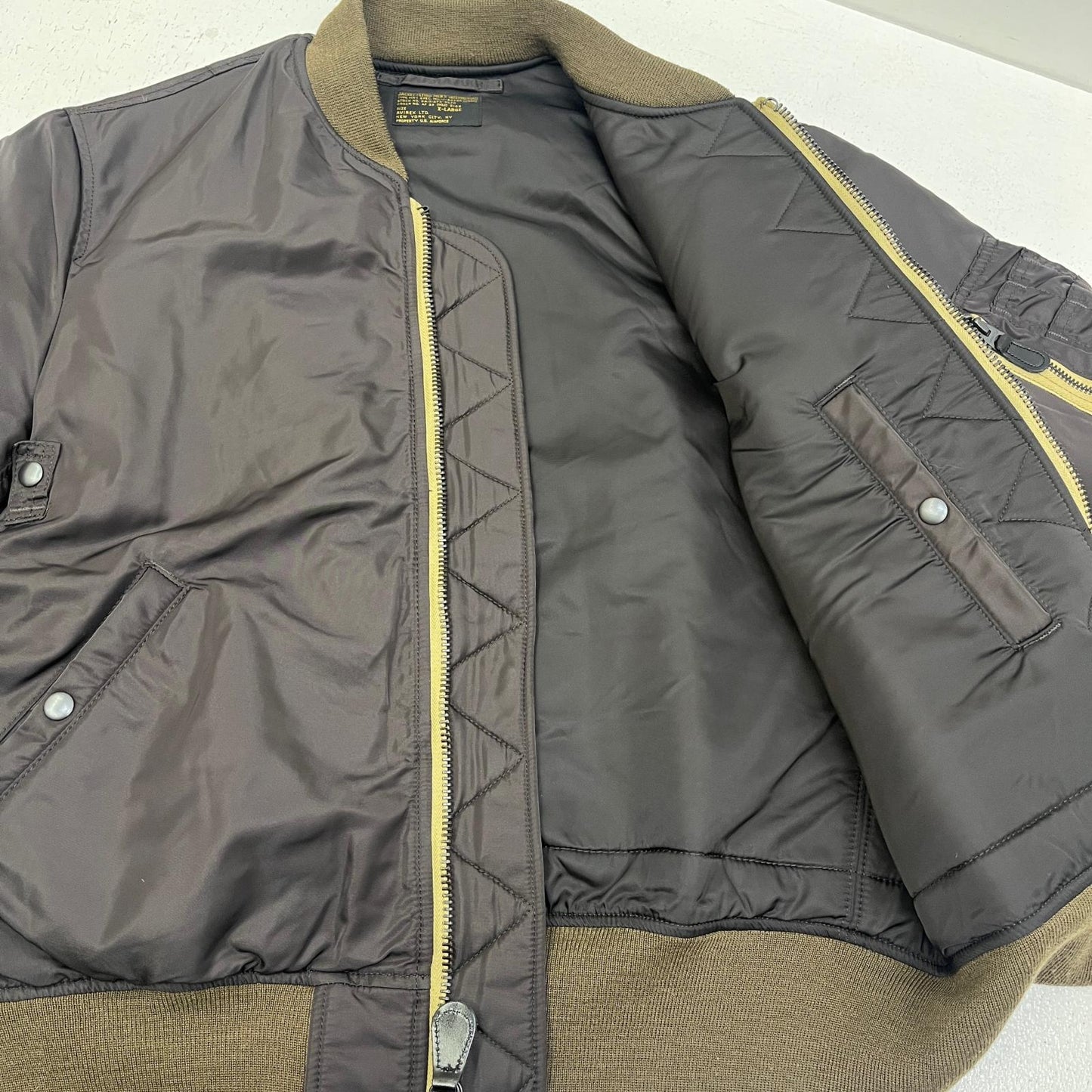 【中古】AVIREX | アヴィレックス MA-1 MODIFIED COLOR:VINTAGE LINE ミリタリージャケット 783-5952023 ブラック サイズ：XL【加古川店】